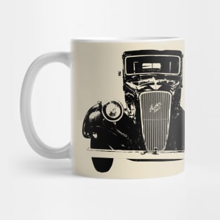 Austin Six 1930s British classic car monoblock black Mug